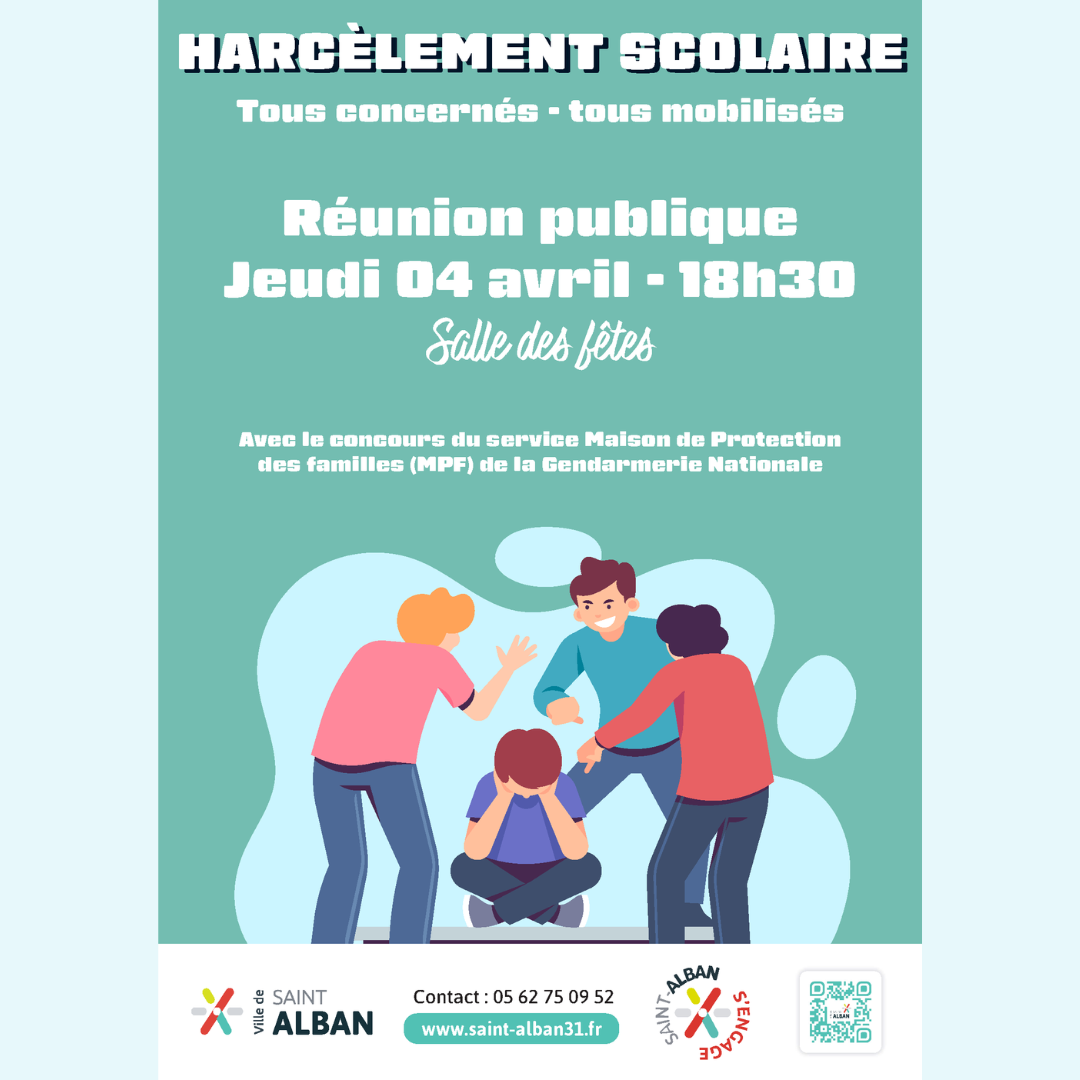 SAINT-ALBAN - Réunion publique sur le harcèlement scolaire